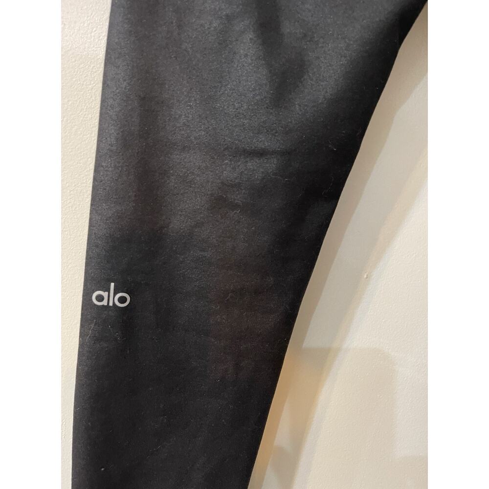 NEW ALO Women’s 7/8 High-waist Airlift Legging Sz MED Black With Keyhole Pocket - Picture 9 of 9